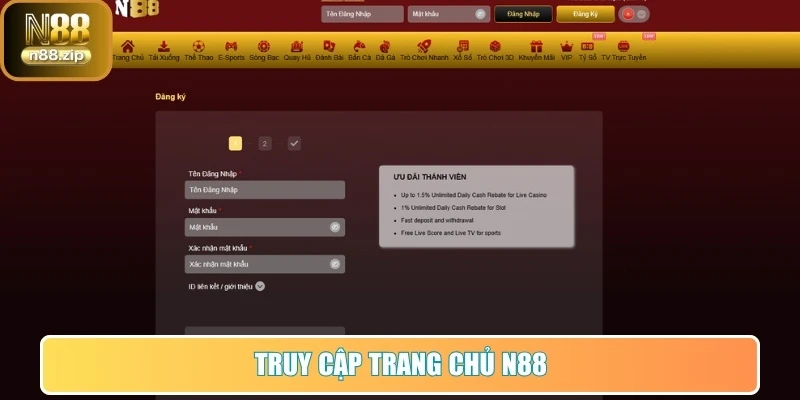 Truy cập trang chủ N88