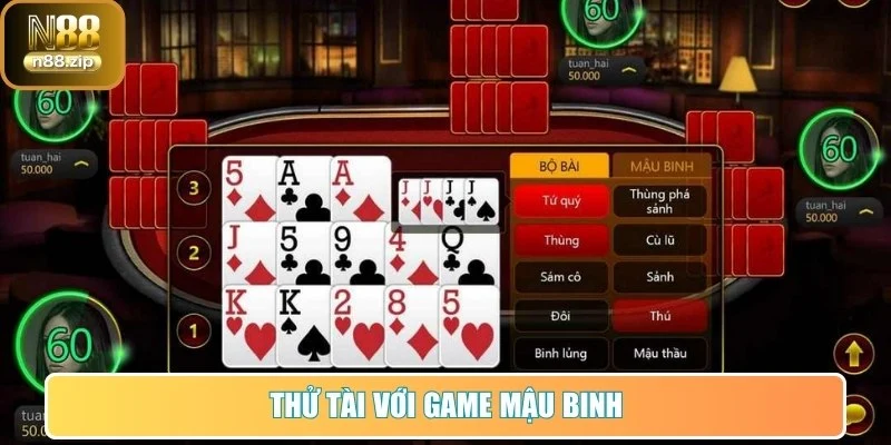 Thử tài với game Mậu Binh