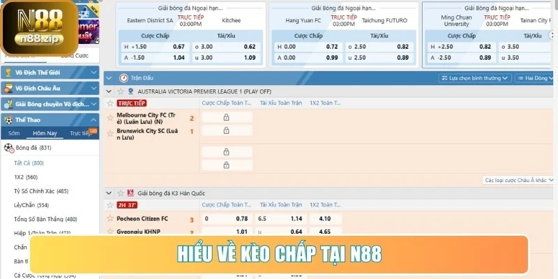 Hiểu về kèo chấp tại N88