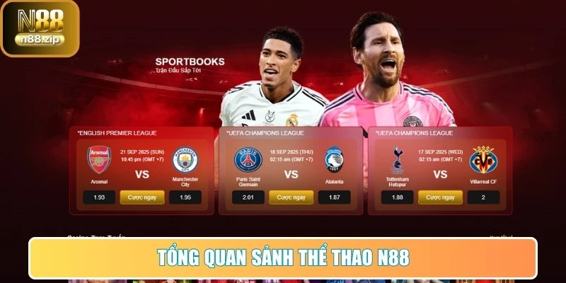 Tổng quan sảnh Thể Thao tại N88